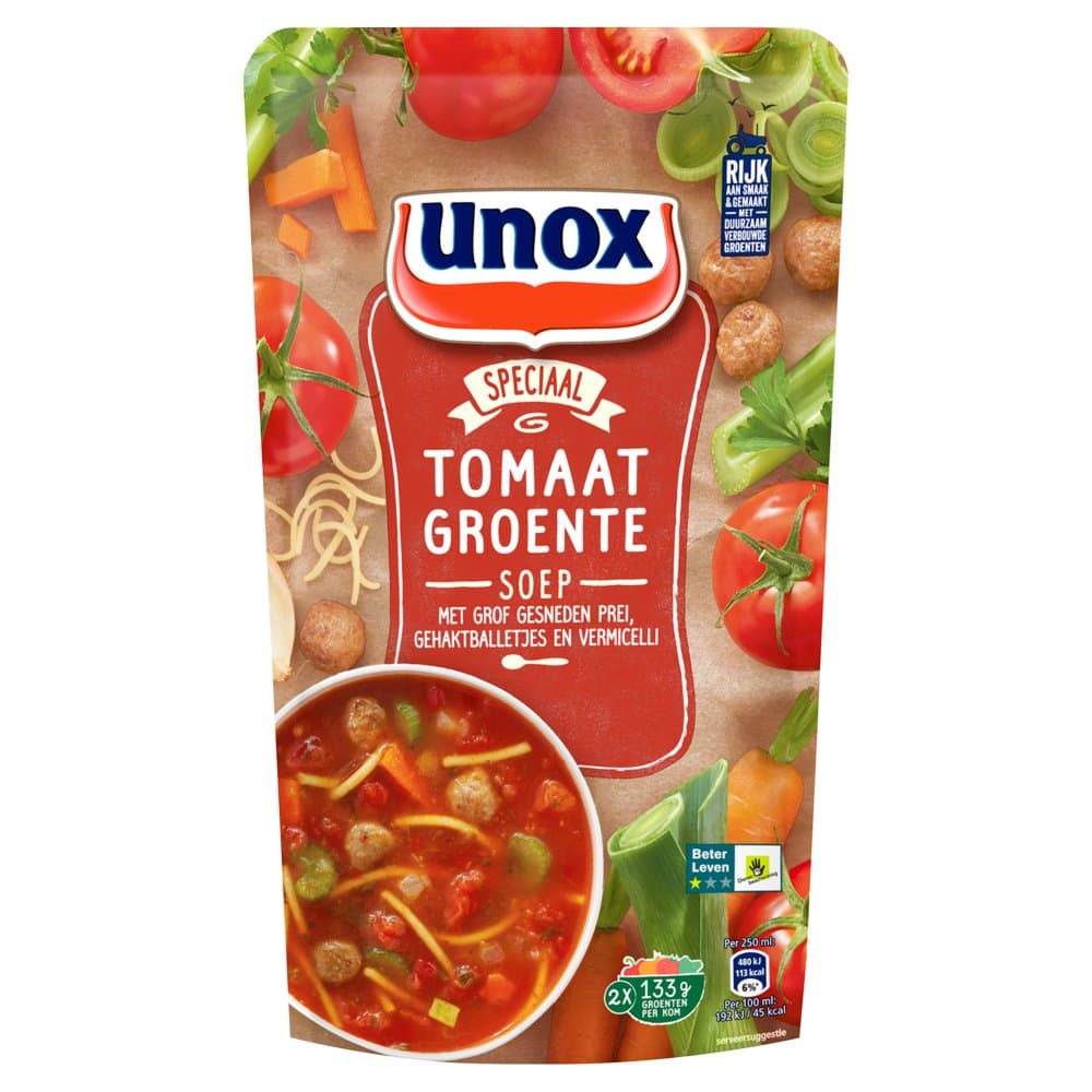 Unox siz tomaat/groente 570ml