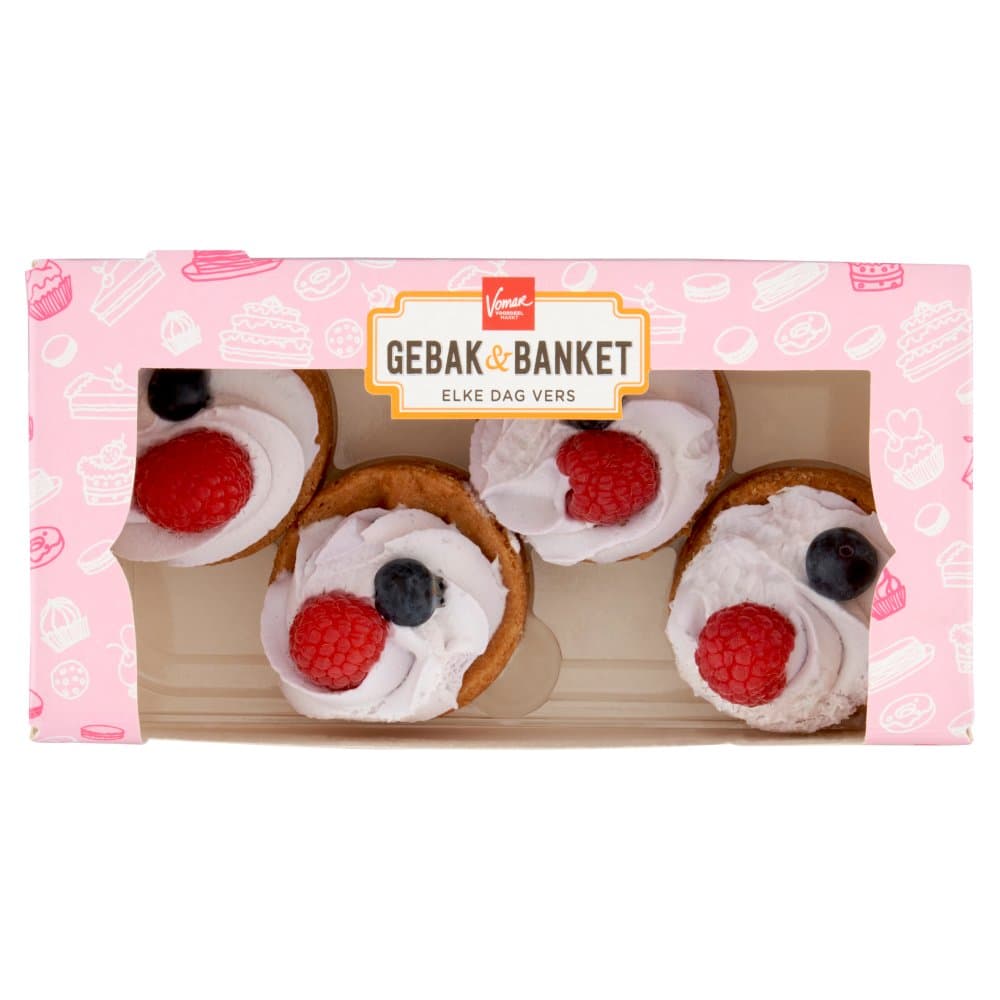 Vomar mini gebak bosvruchten