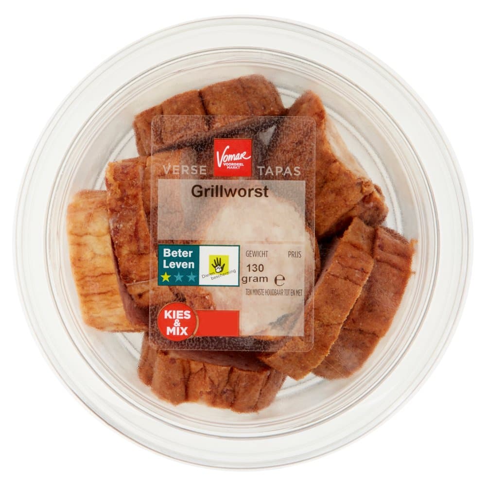 Tapas grillworst 130gr