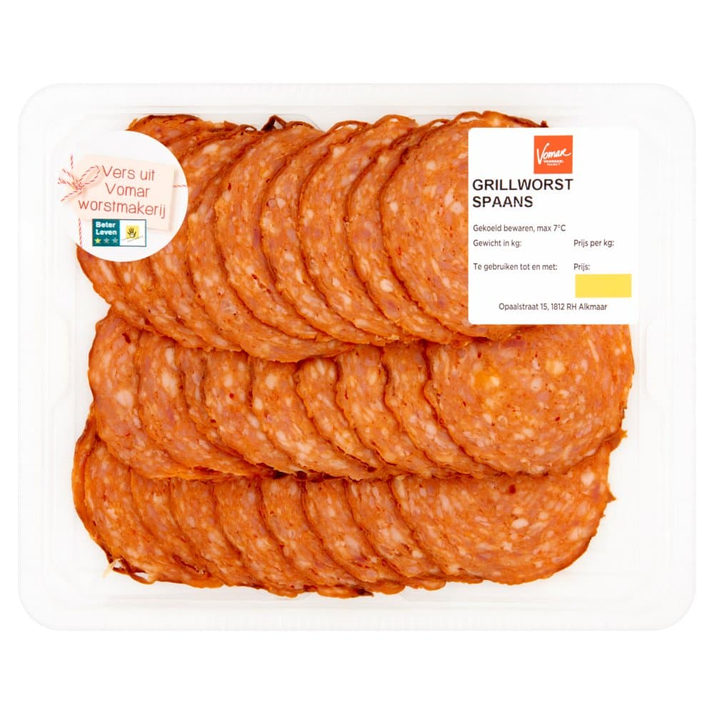Csw grillworst spaans 125gr 1*