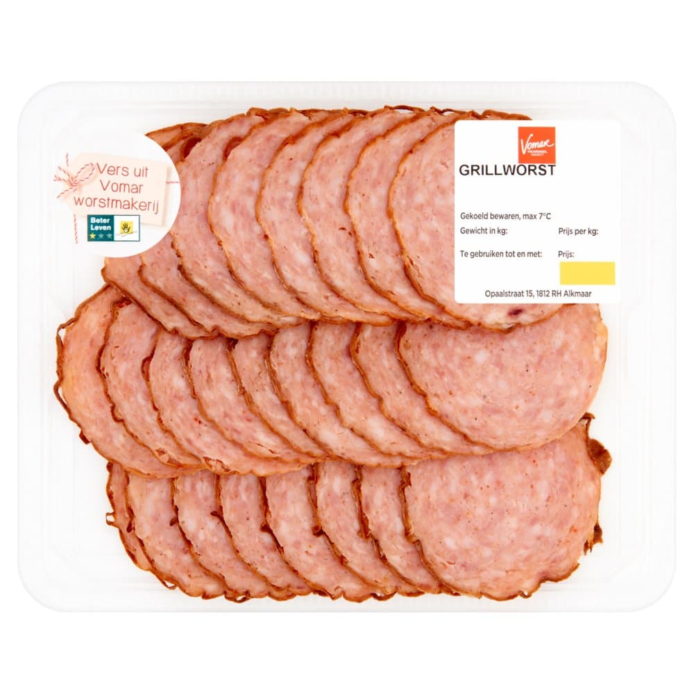 Csw grillworst nat 125gr 1*