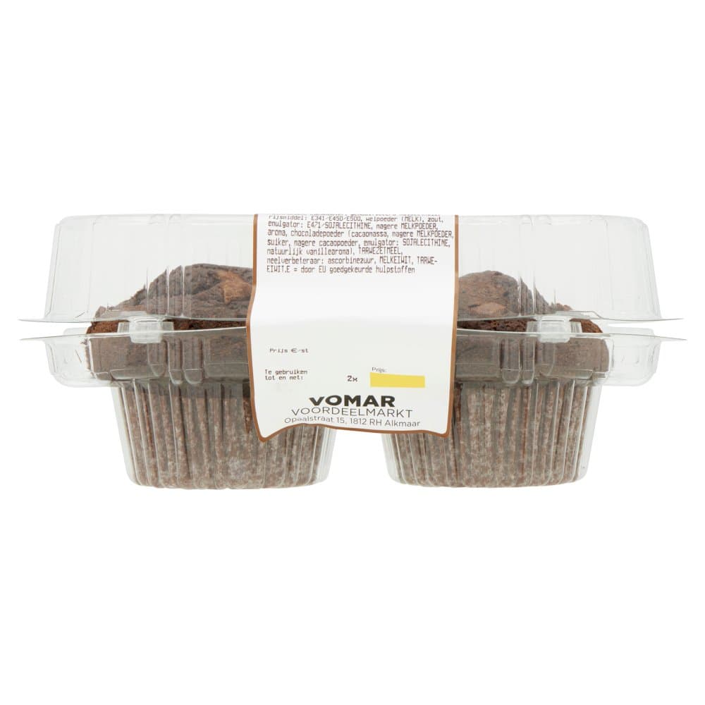 Muffin chocolade, 2 stuks