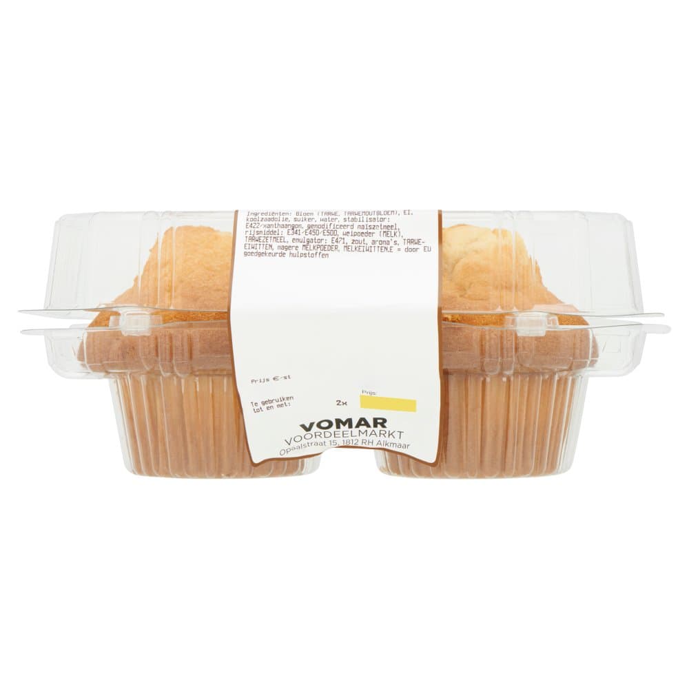 Muffin vanille, 2 stuks