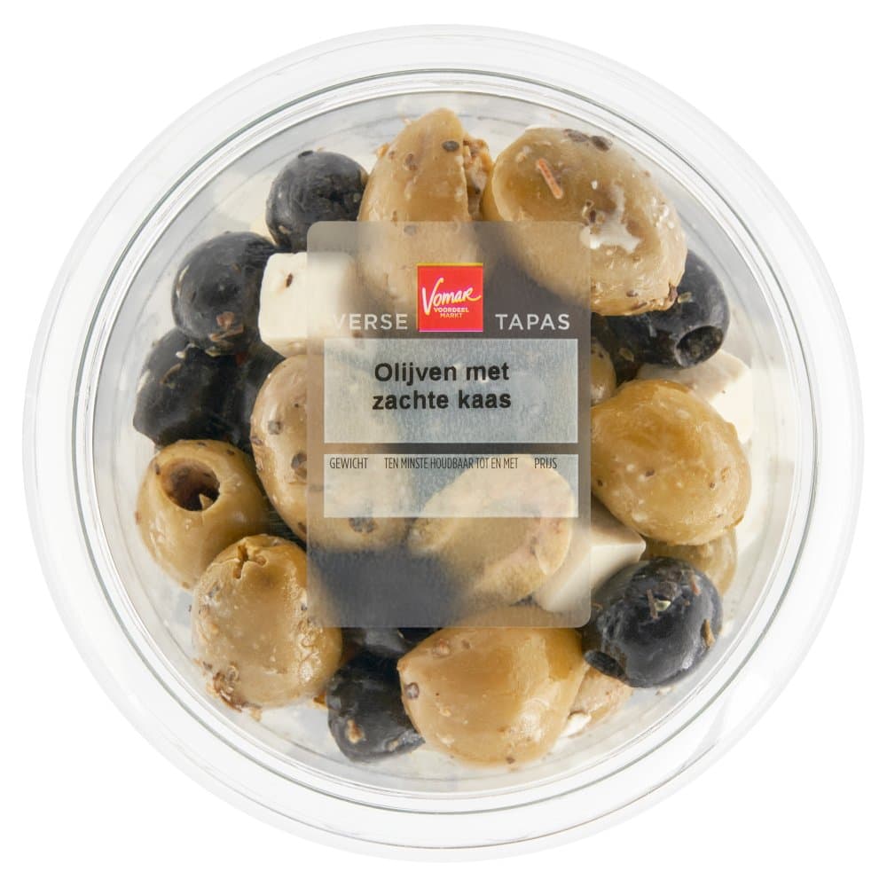 Vomar olijven kaas 260gr