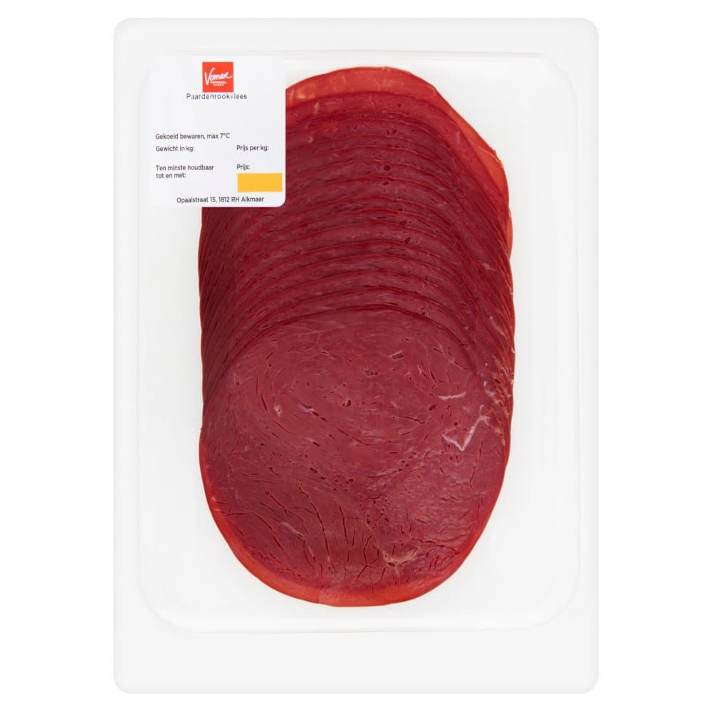 Vomar paardenrookvlees 125gr.