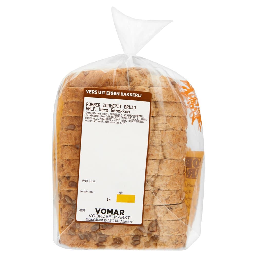Robber zonnepit bruin half