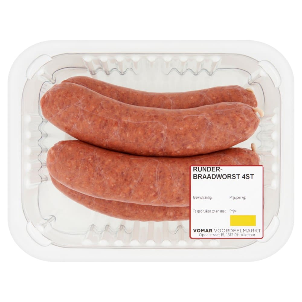Csw runder braadworst 4st