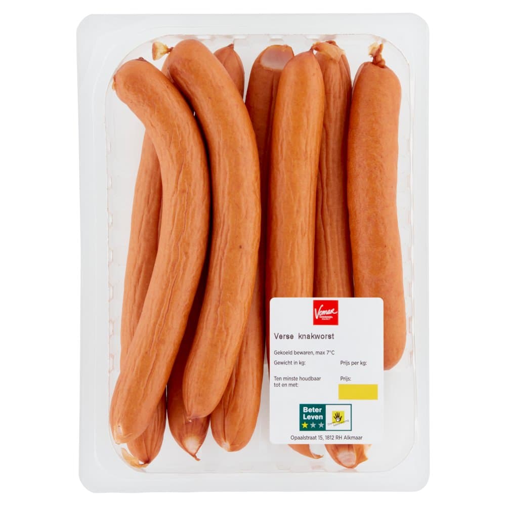 Verse knakworst 8st 1*