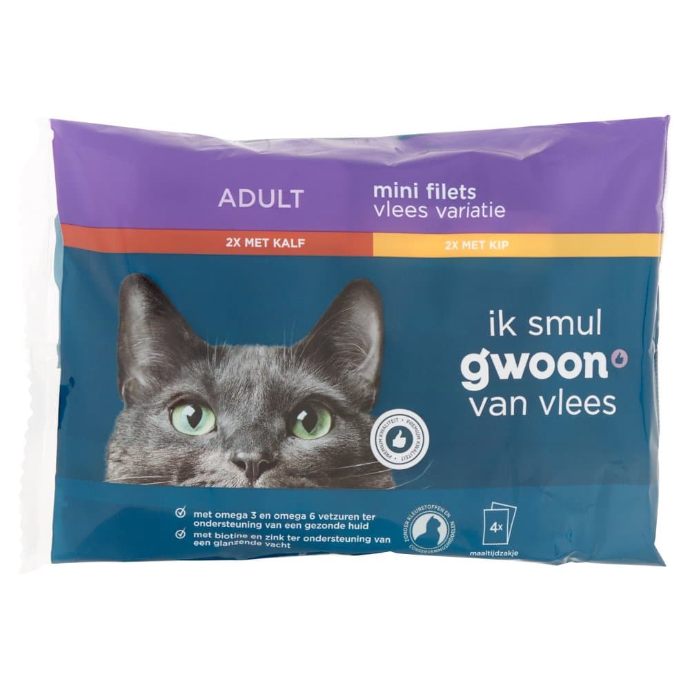 G'woon kat premium adult vlees