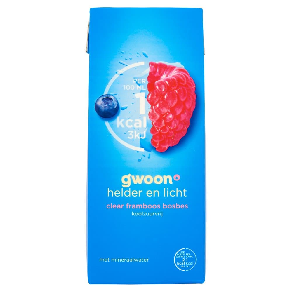 G'woon clear framb&bosb. 1.5l