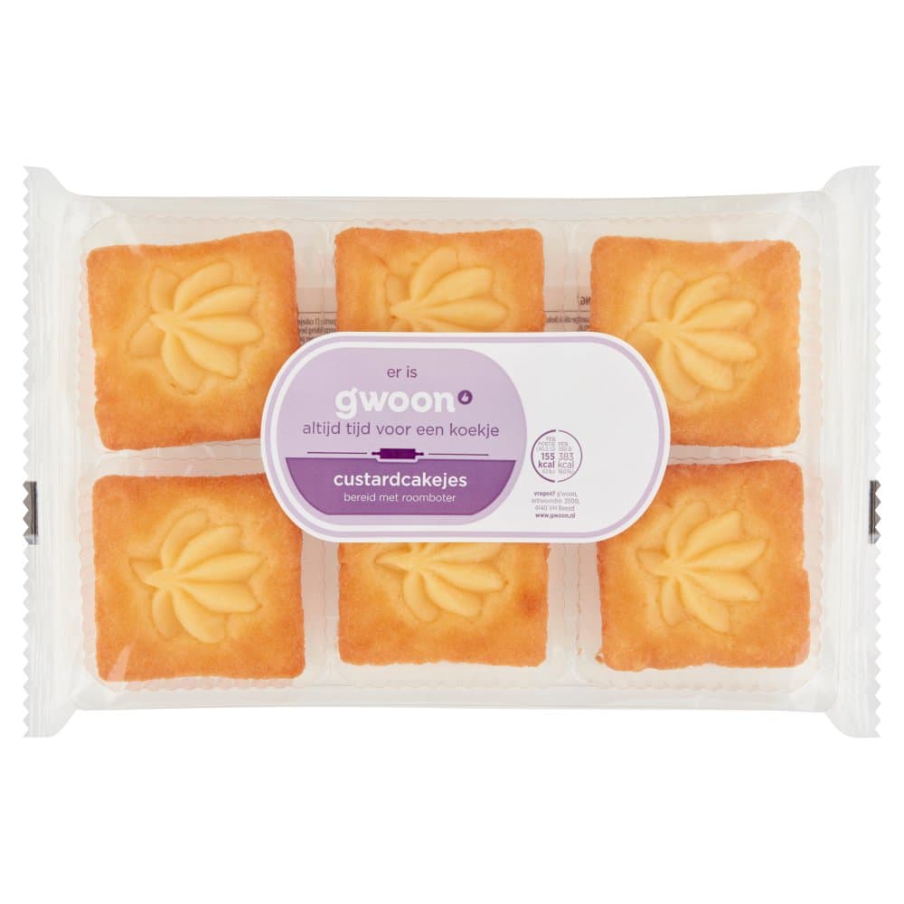 G'woon rmb custard cakejes 6st