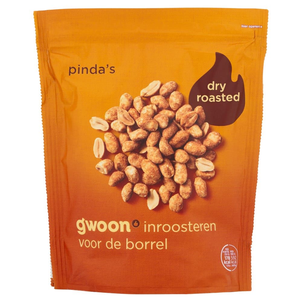 G'woon pinda's dry roasted 200
