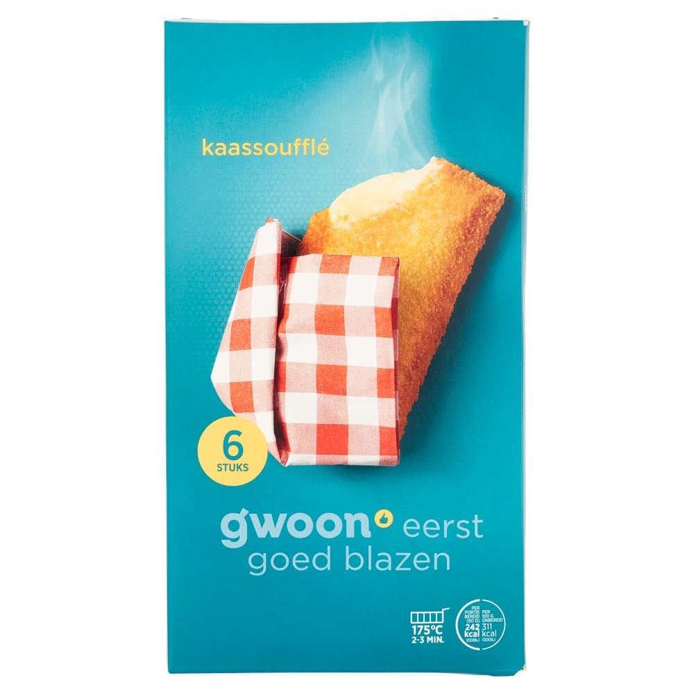 G'woon kaassouffle 6st