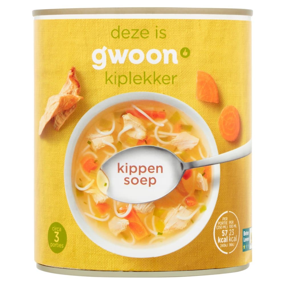 G'woon kippensoep bl 800ml