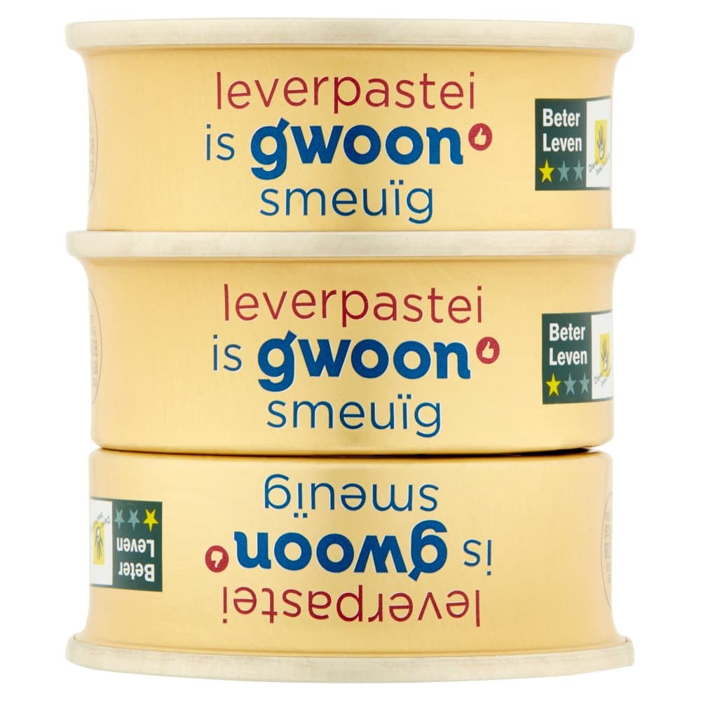 G'woon leverpastei 3x56gr