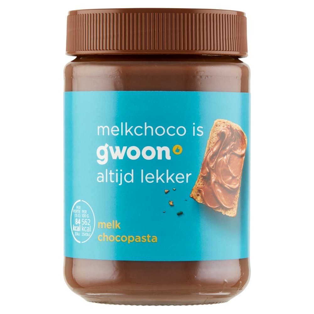 G'woon chocopasta melk 400gr