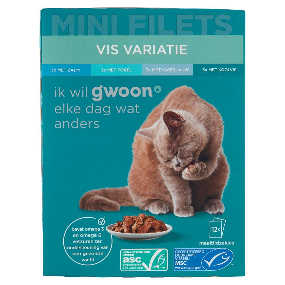 G'woon kat premium vis 12x85gr