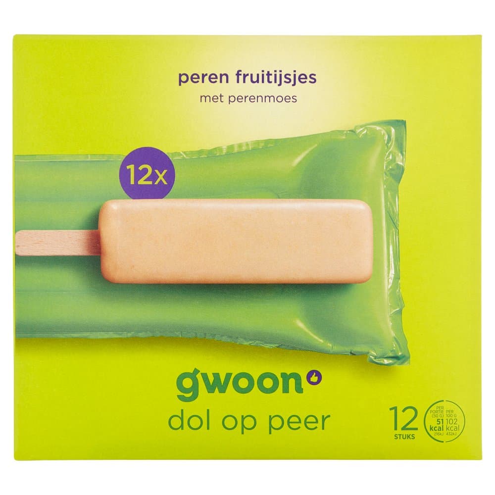 G'woon fruitijs peer 12st