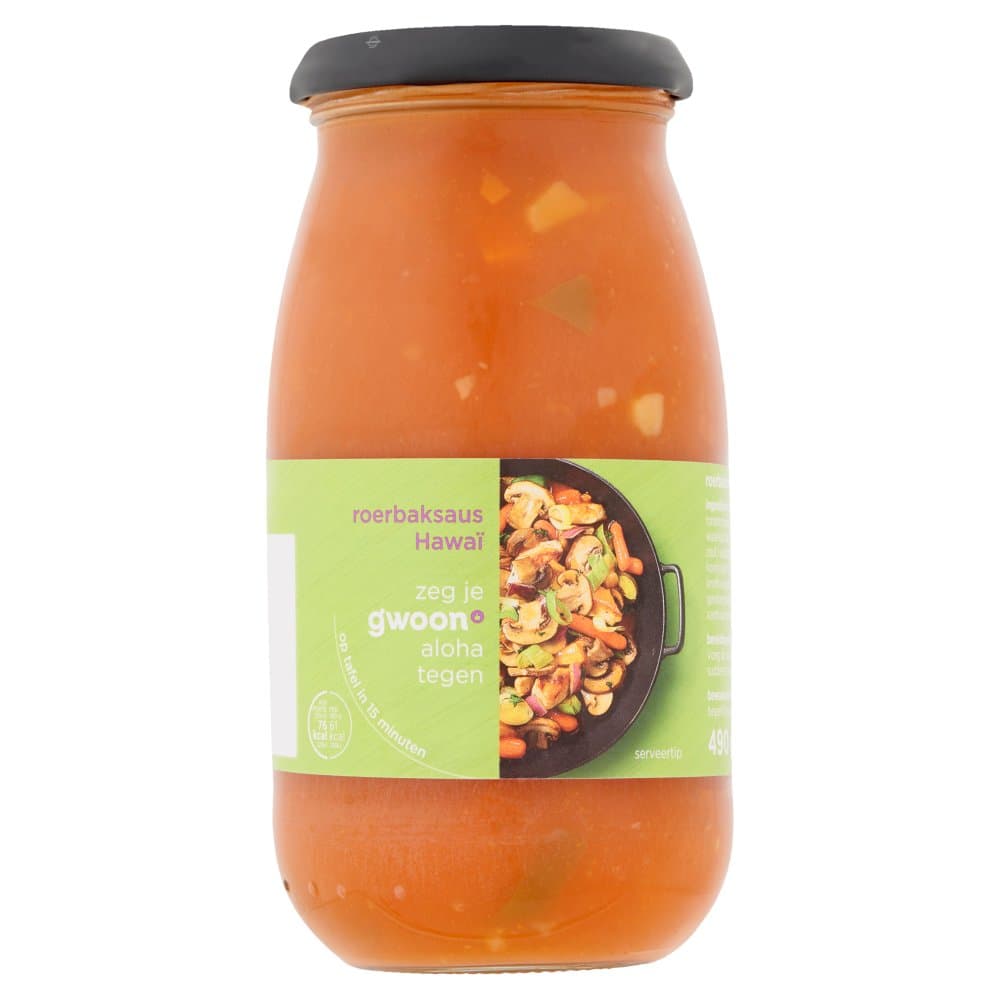 G'woon roerbaksaus hawai 490gr