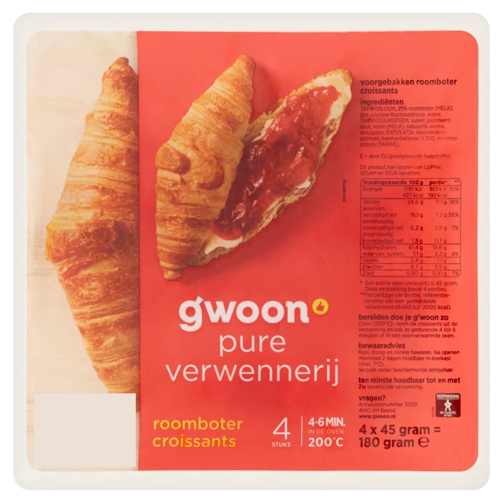 G'woon rmb croissants 4st