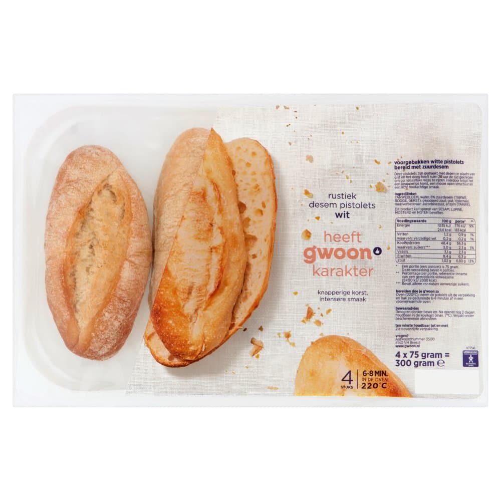 G'woon pistolet rustiek wit4st