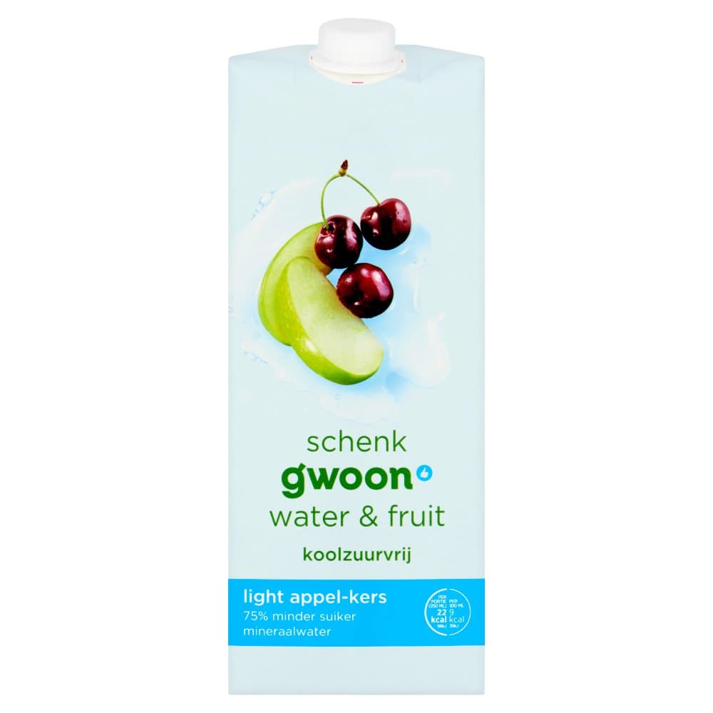 G'woon water&fr appel/ker 1,5l