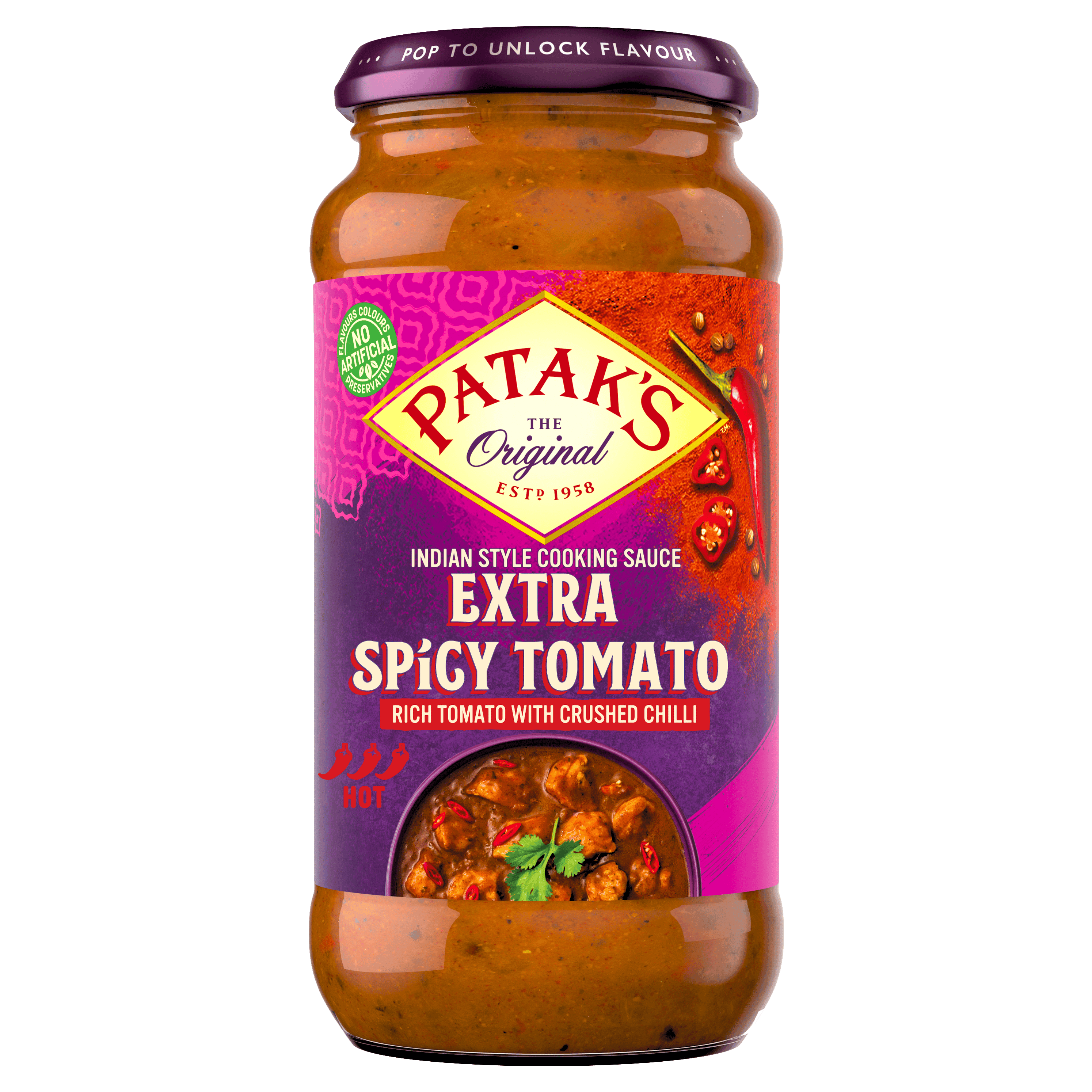 Patak's Extra Spicy Tomato saus