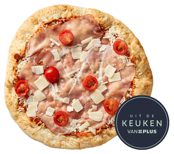 Uit de keuken van PLUS Pizza Prosciutto