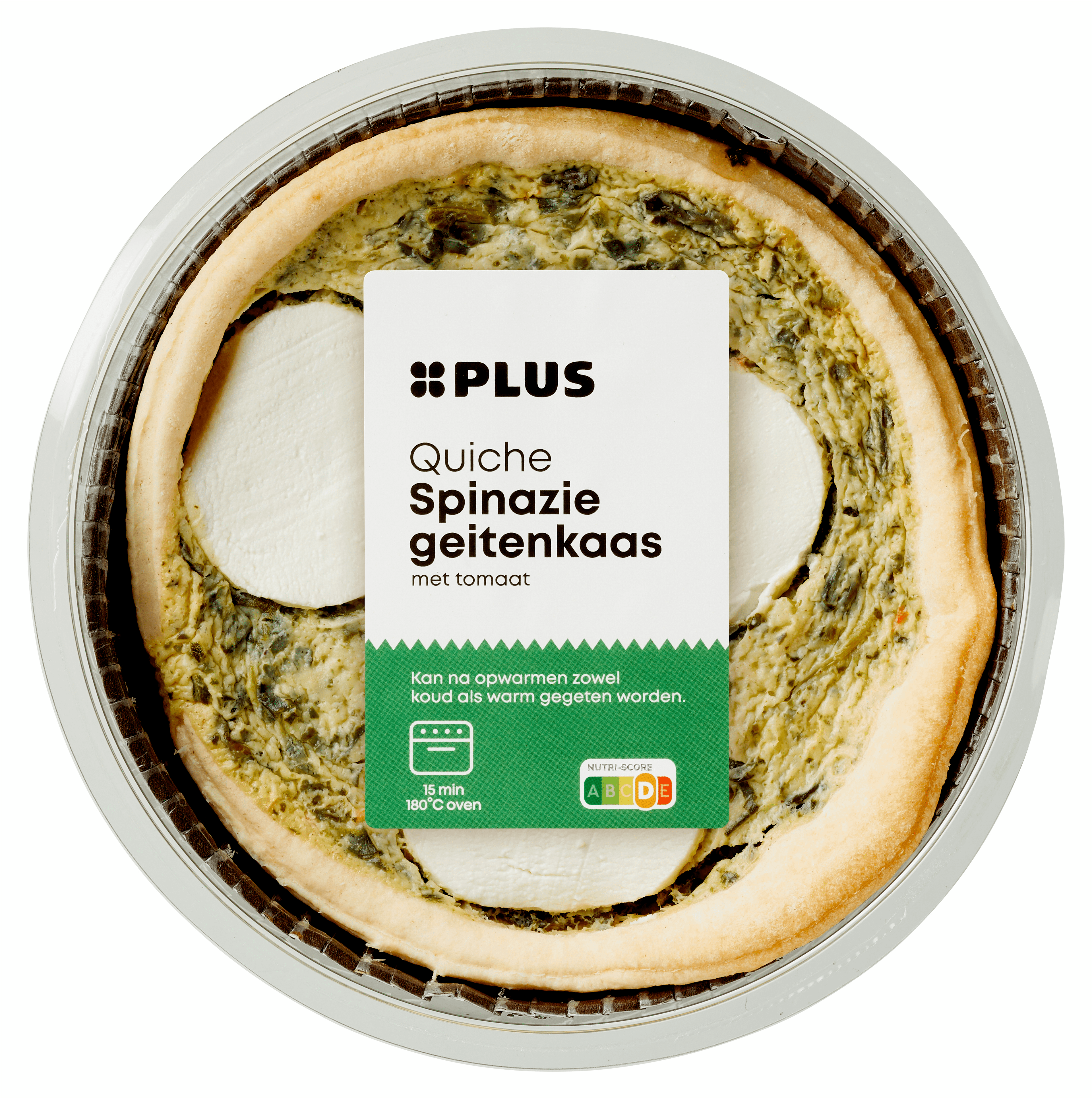 PLUS Quiche spinazie geitenkaas