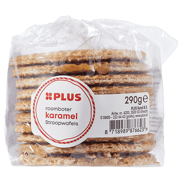 PLUS Karamel stroopwafels