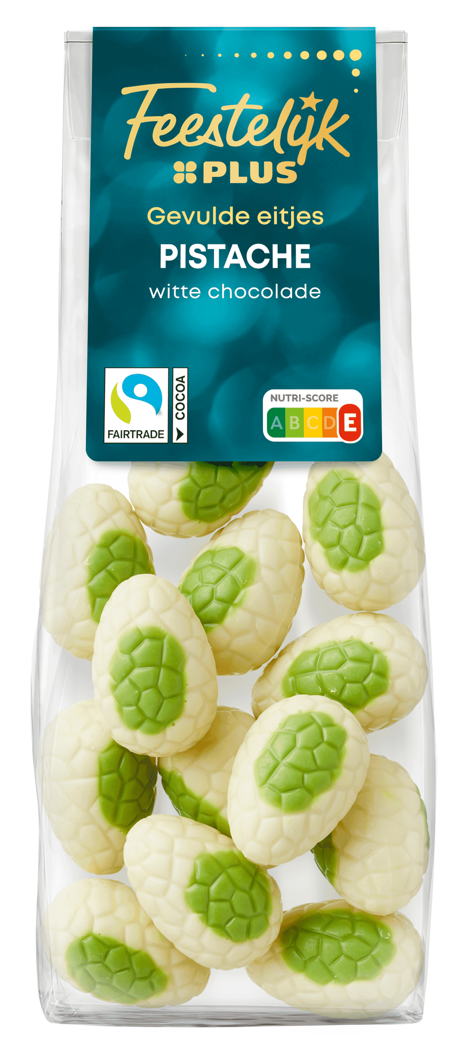 Feestelijk PLUS Paaseitjes wit pistache
