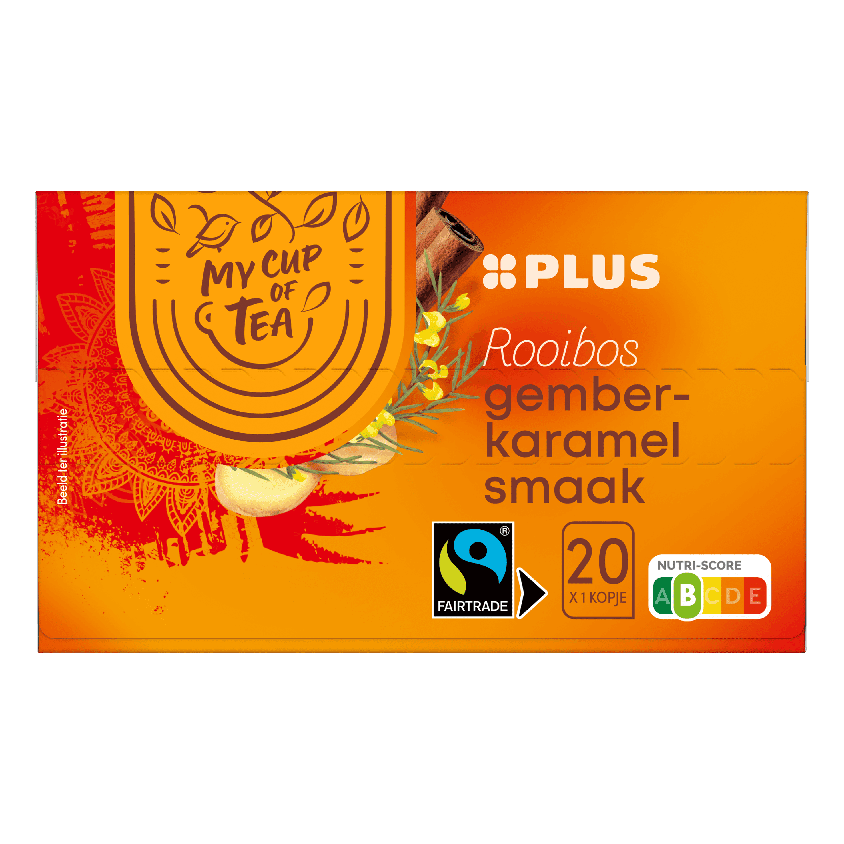 PLUS Rooibos thee gember kar 1.5g