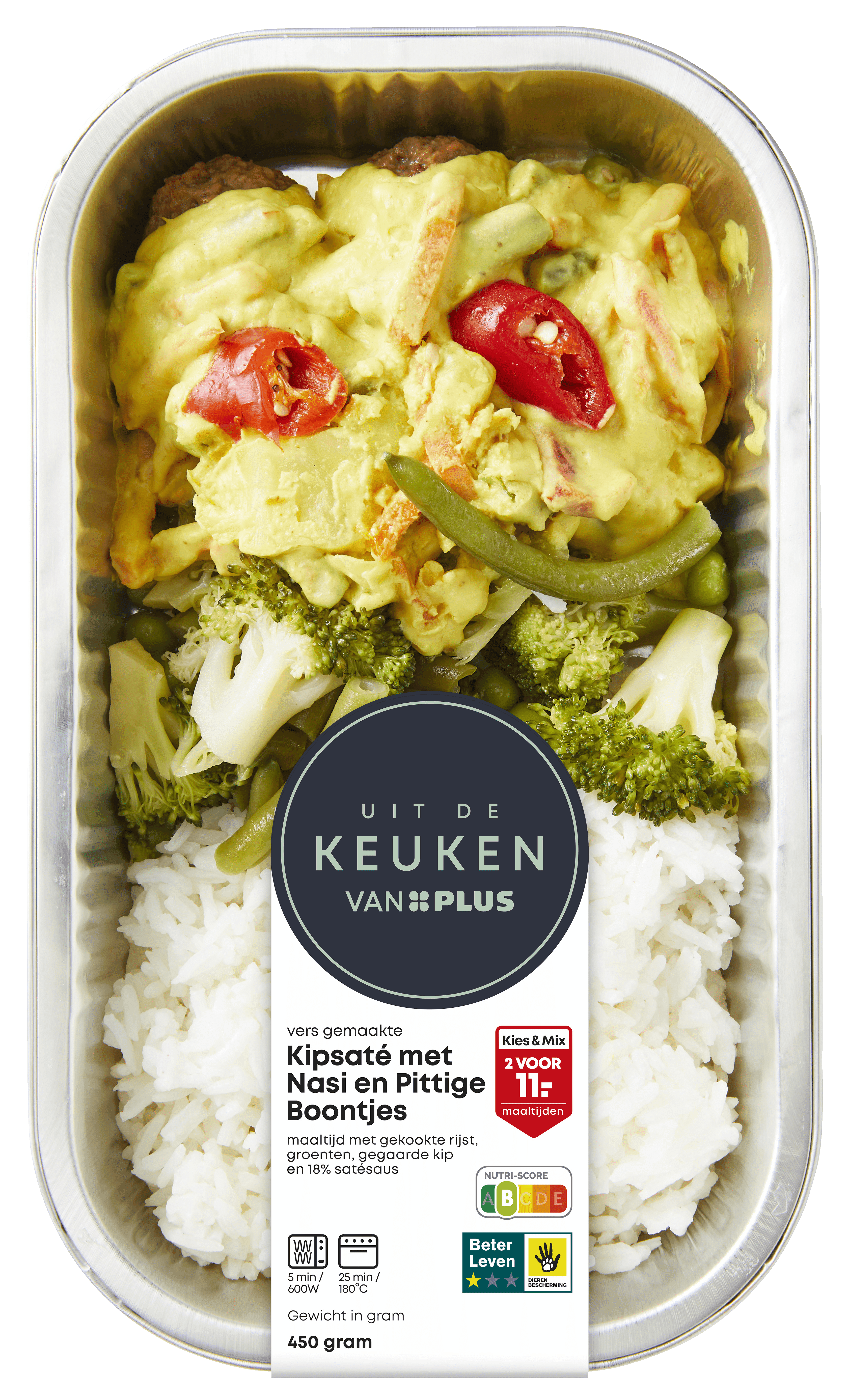 Uit de keuken van PLUS Gele curry vegan balletjes