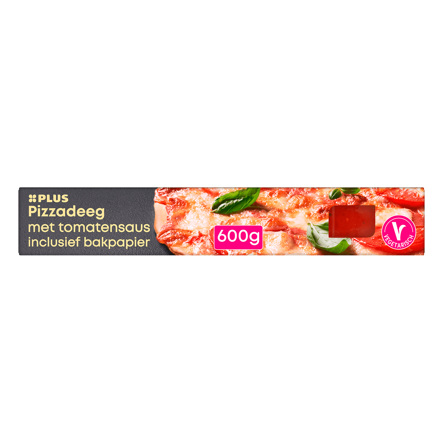 PLUS Pizzadeeg met saus