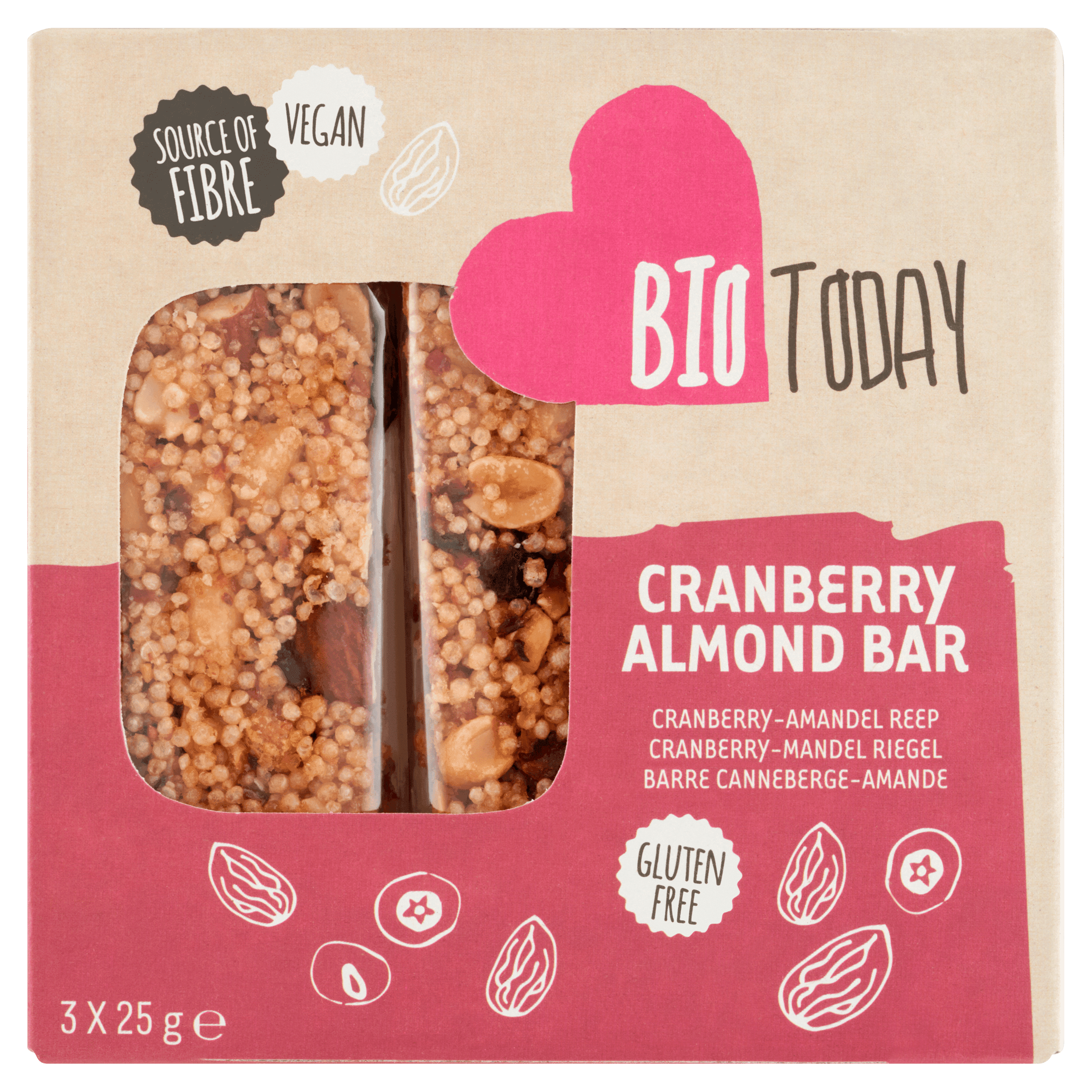 BioToday Notenreep cranberry almond