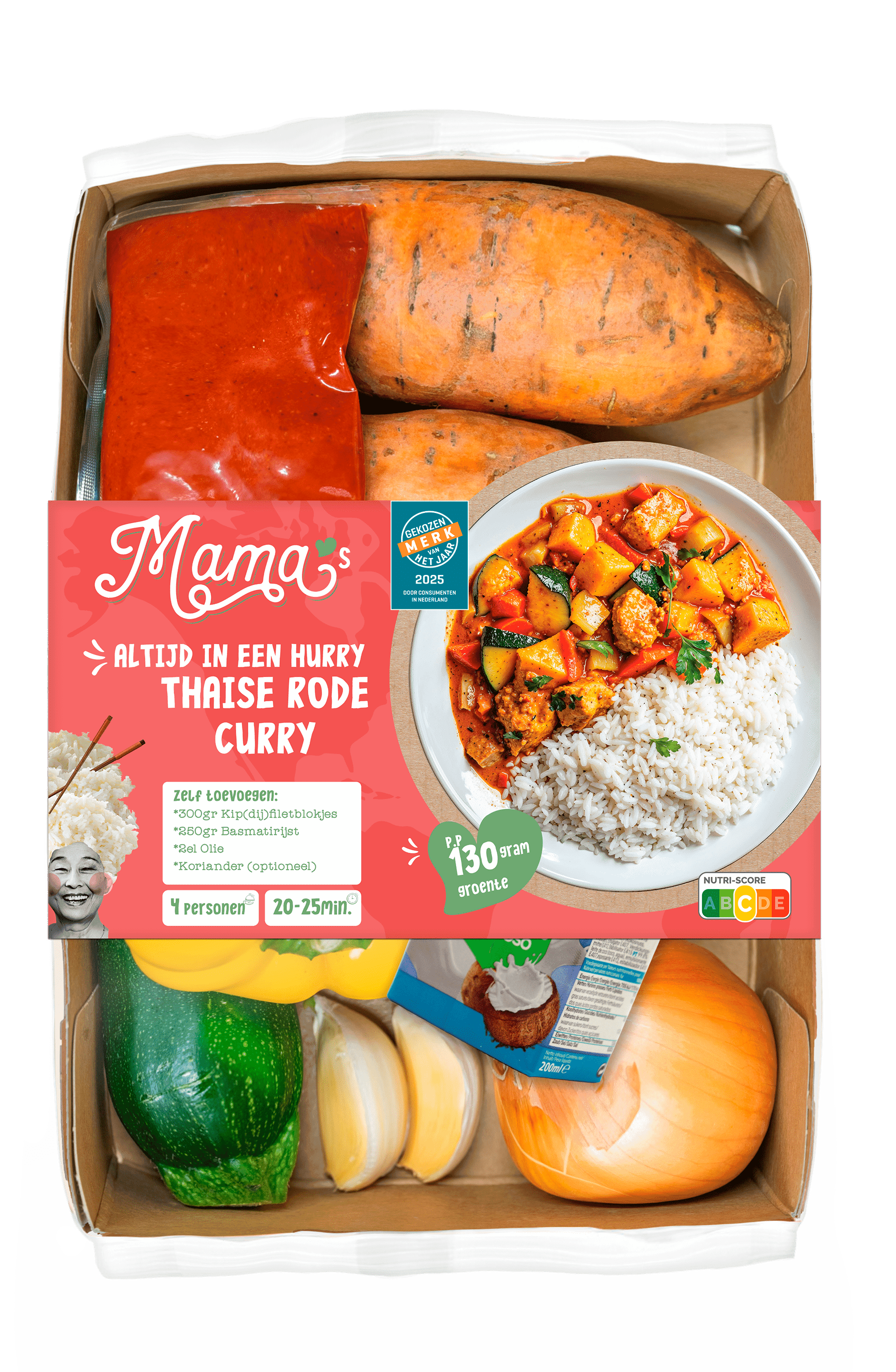 Mama's Maaltijden Verspakket Rode curry