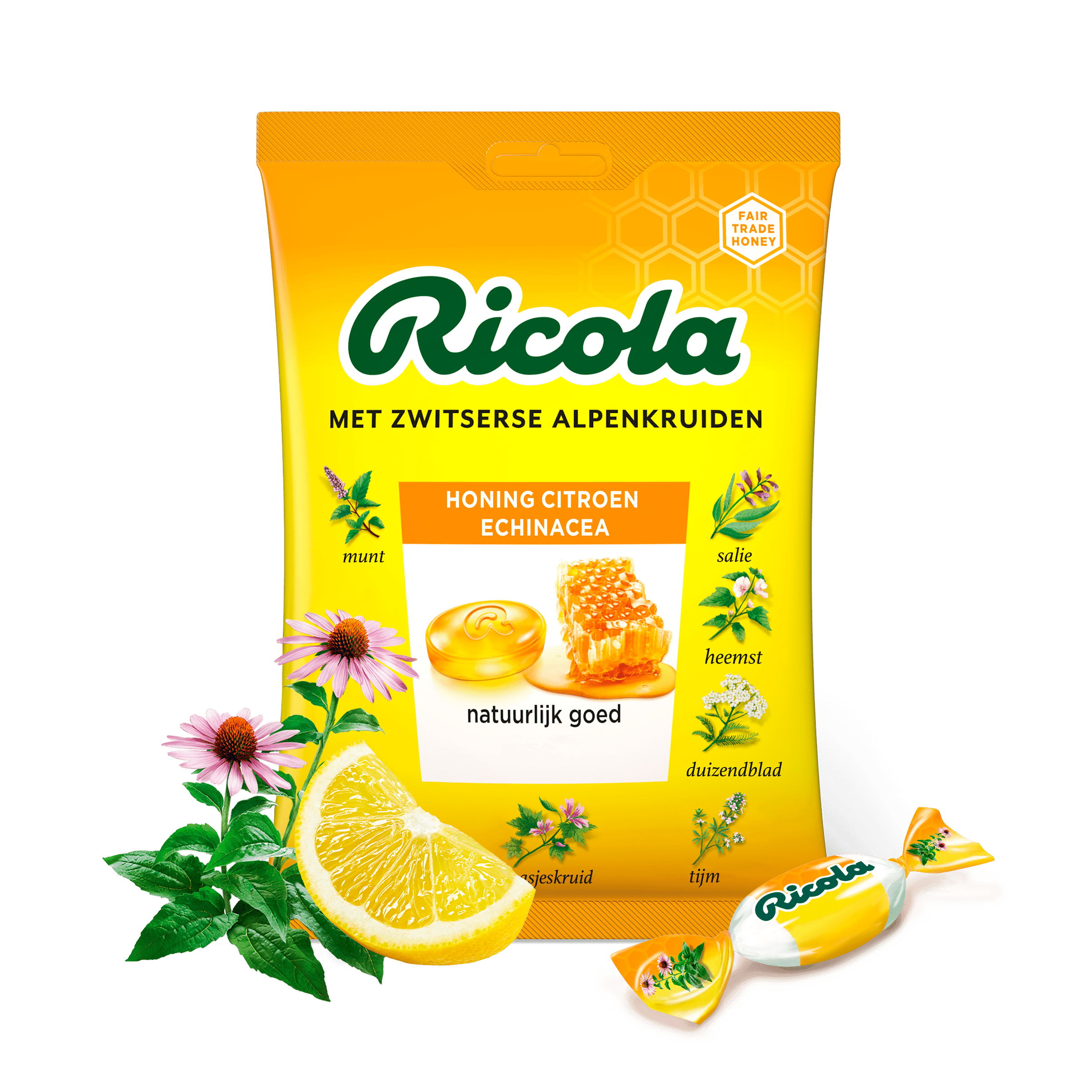 Ricola Honing Citroen Echinacea keelpastilles