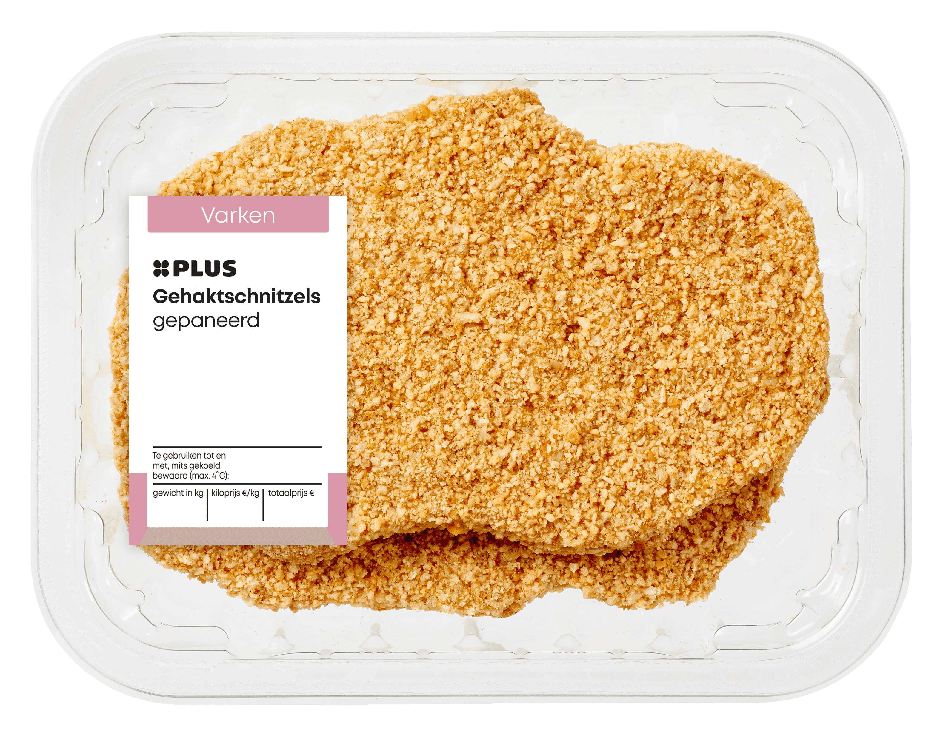 PLUS Beter Leven Gehaktschnitzels Gepaneerd