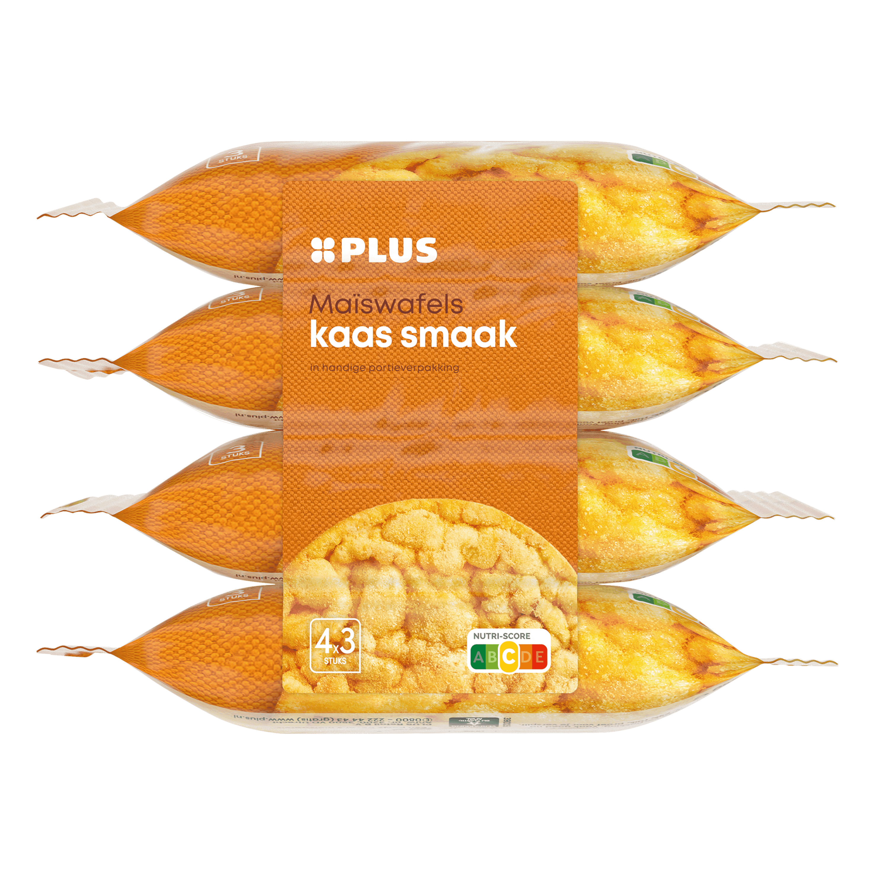 PLUS maiswafels kaas