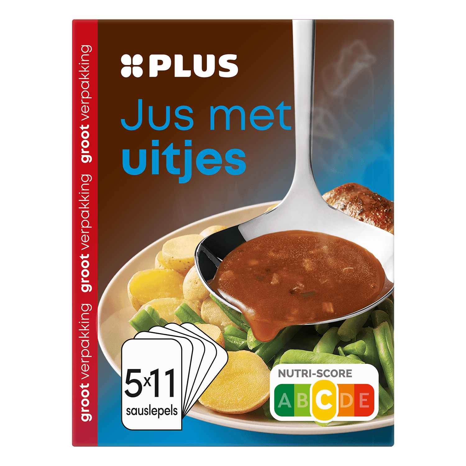 PLUS Jus met uitjes 5 pak