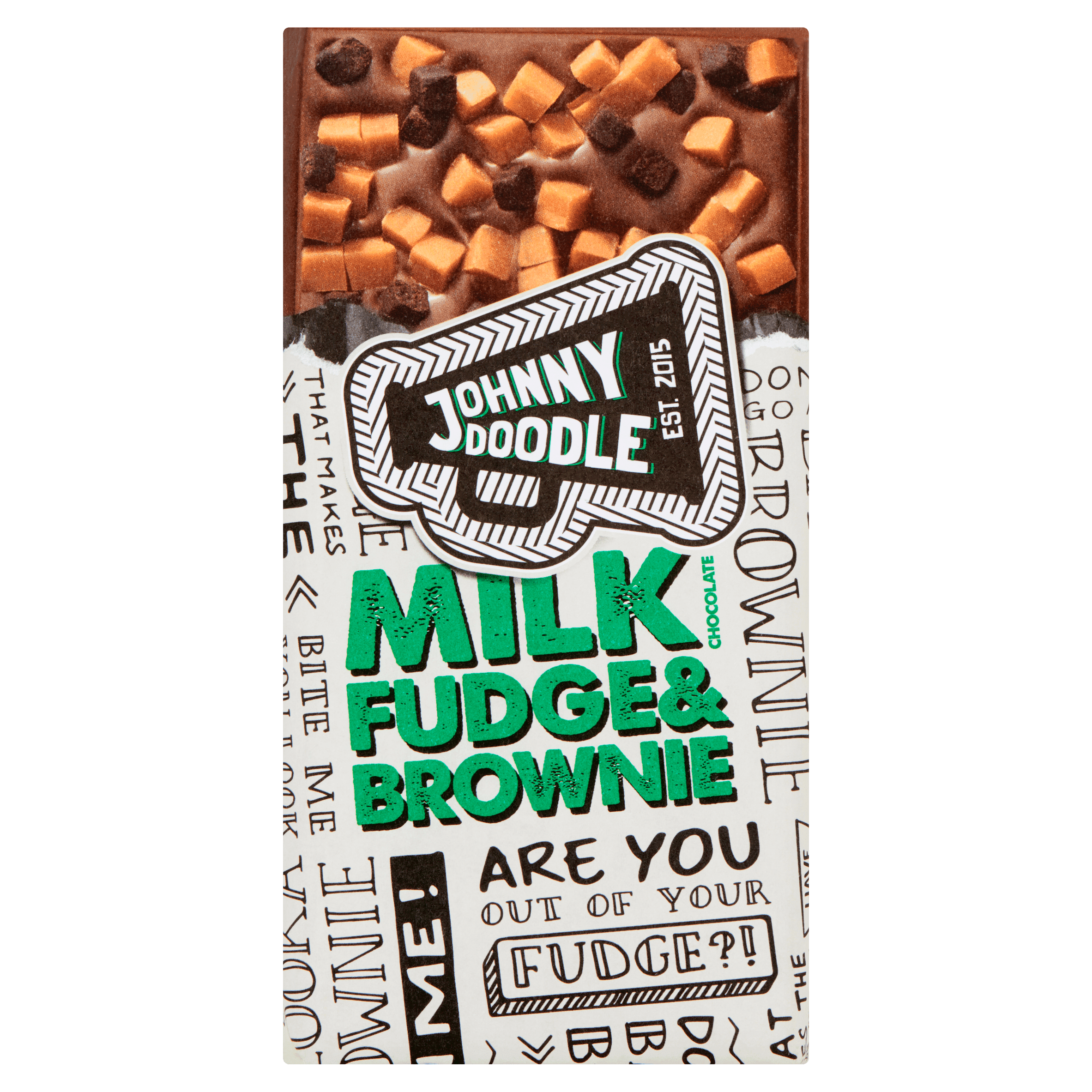 Johnny Doodle Milk fudge & brownie