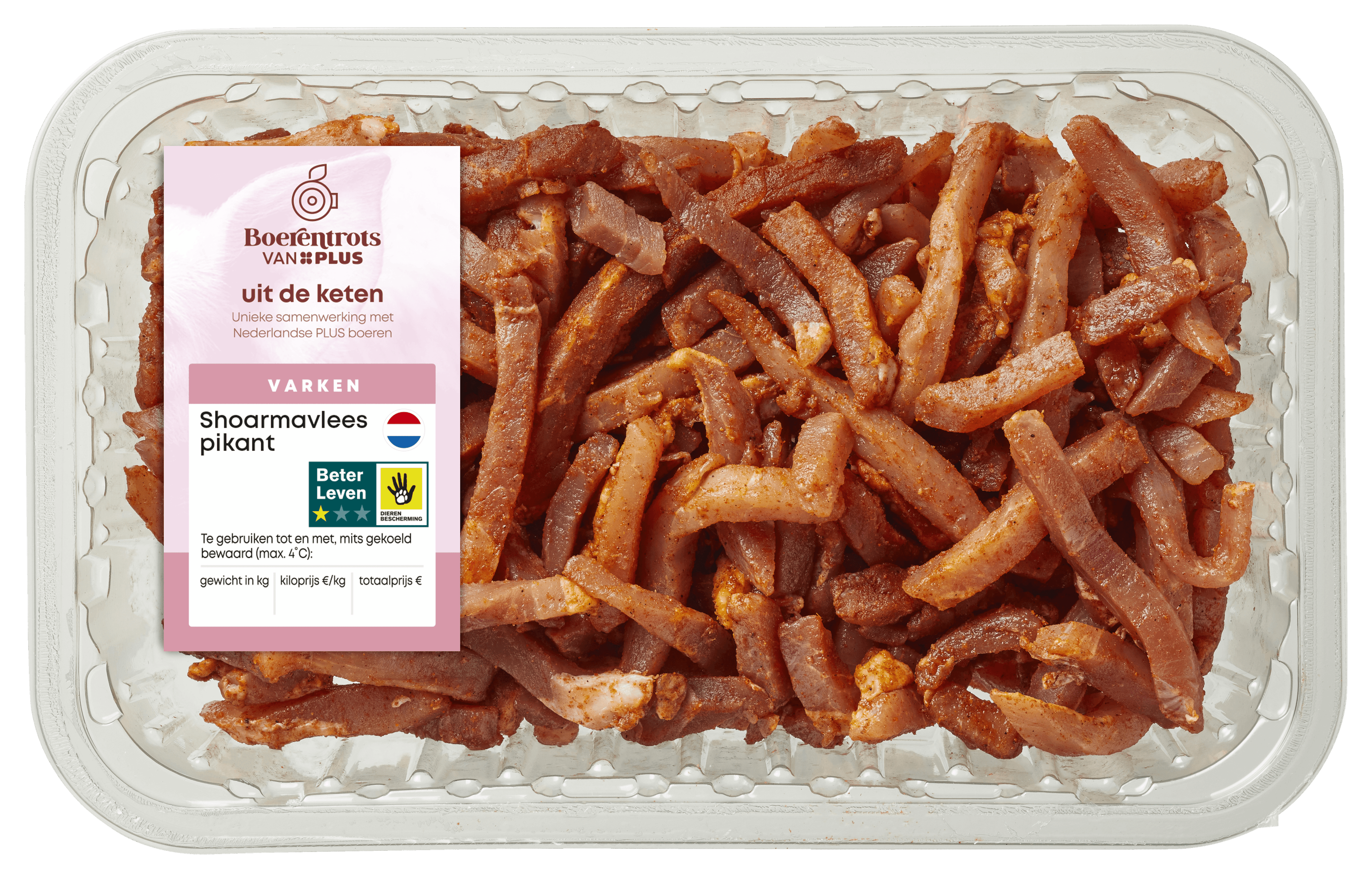 PLUS Boerentrots Shoarmavlees pikant