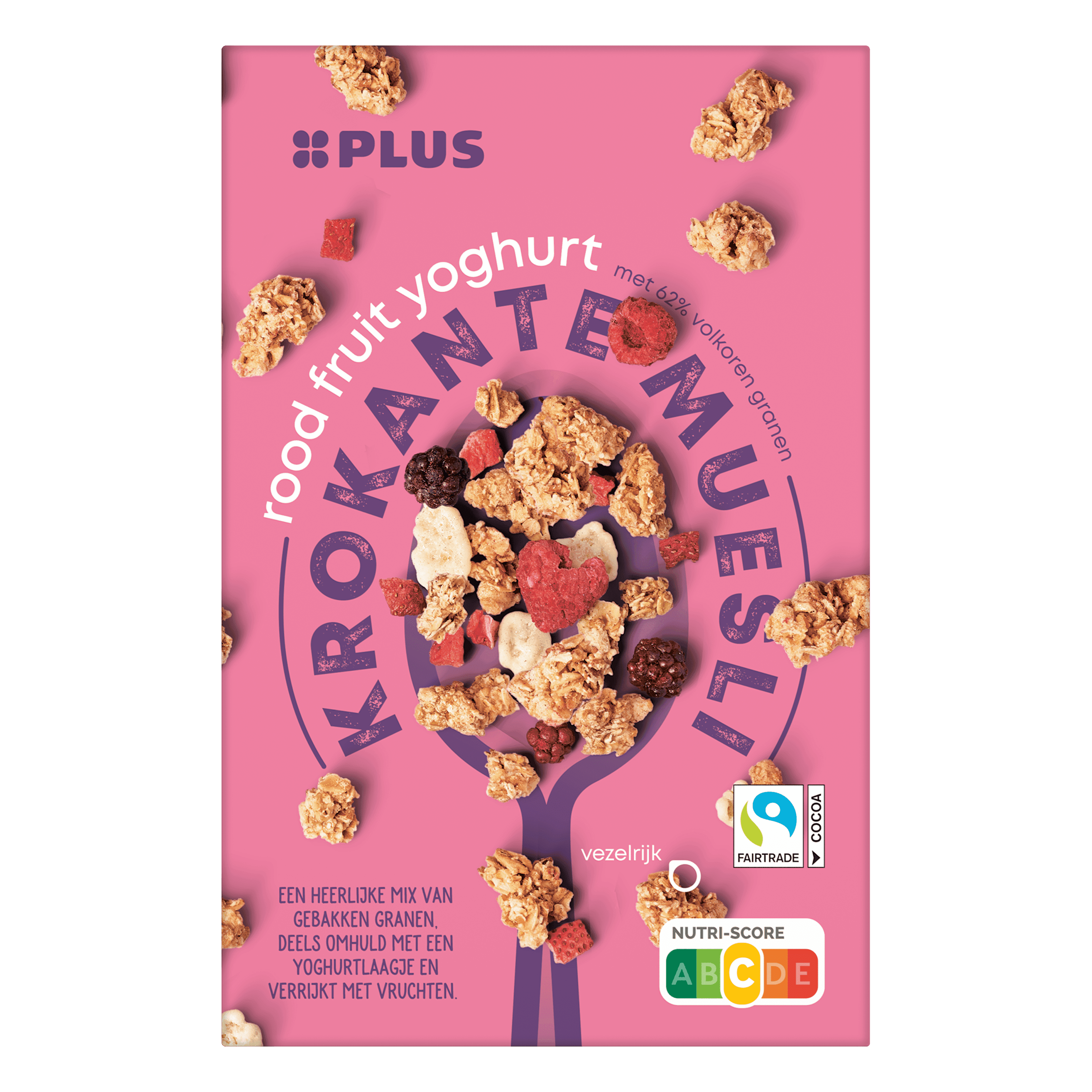 PLUS Krokante muesli rood fruit - yoghurt