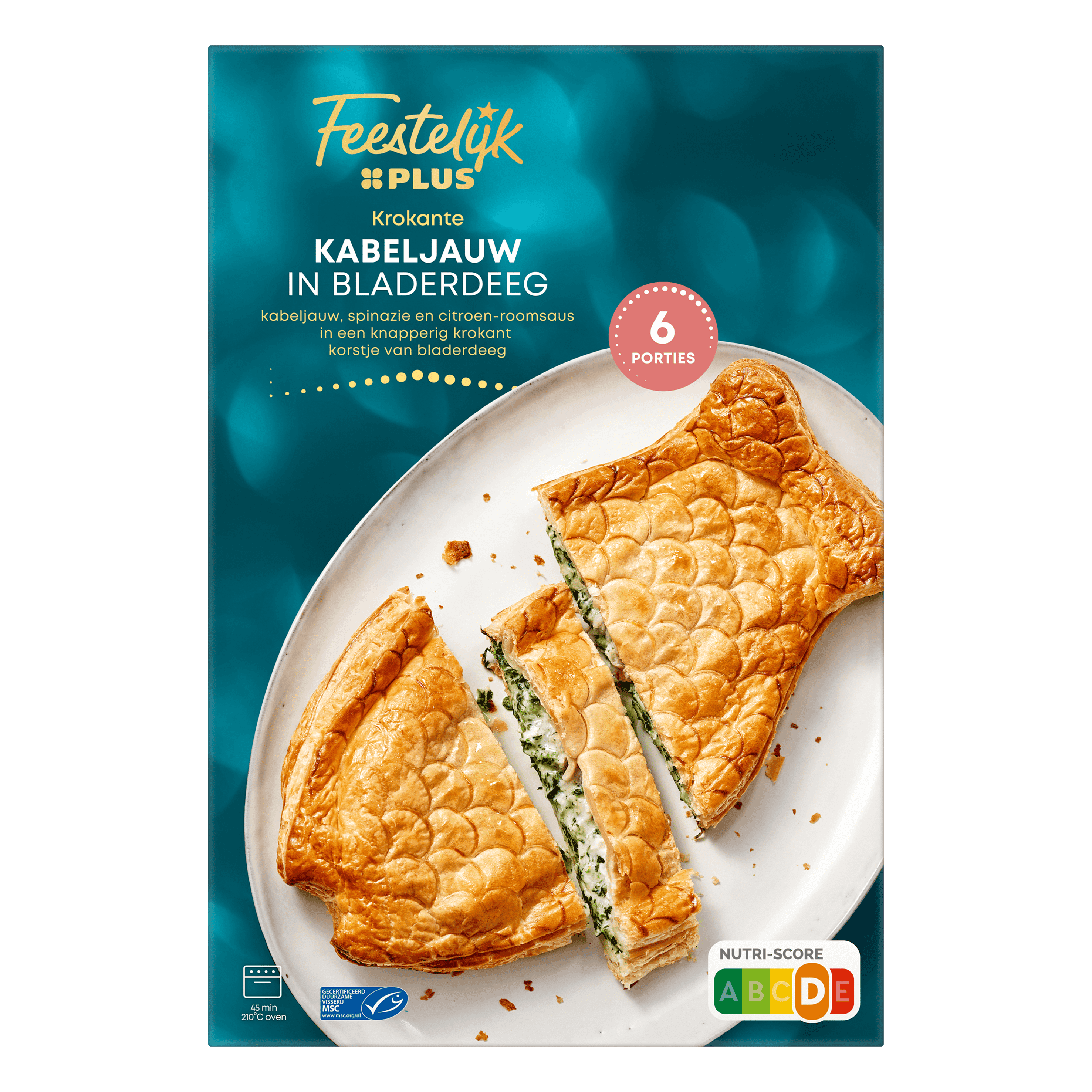 Feestelijk PLUS Kabeljauw in bladerdeeg