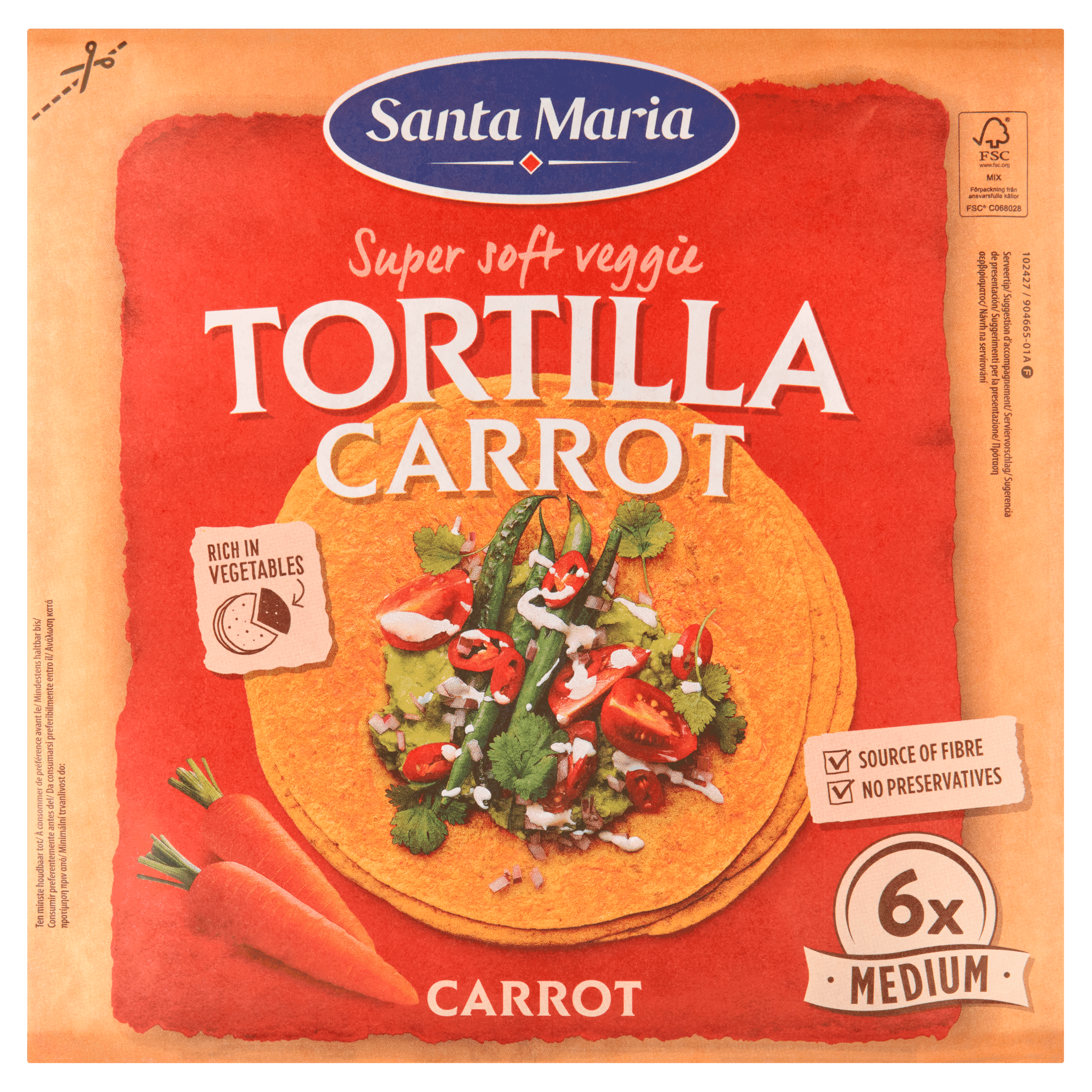 Santa maria Wortel Tortilla Wrap Medium