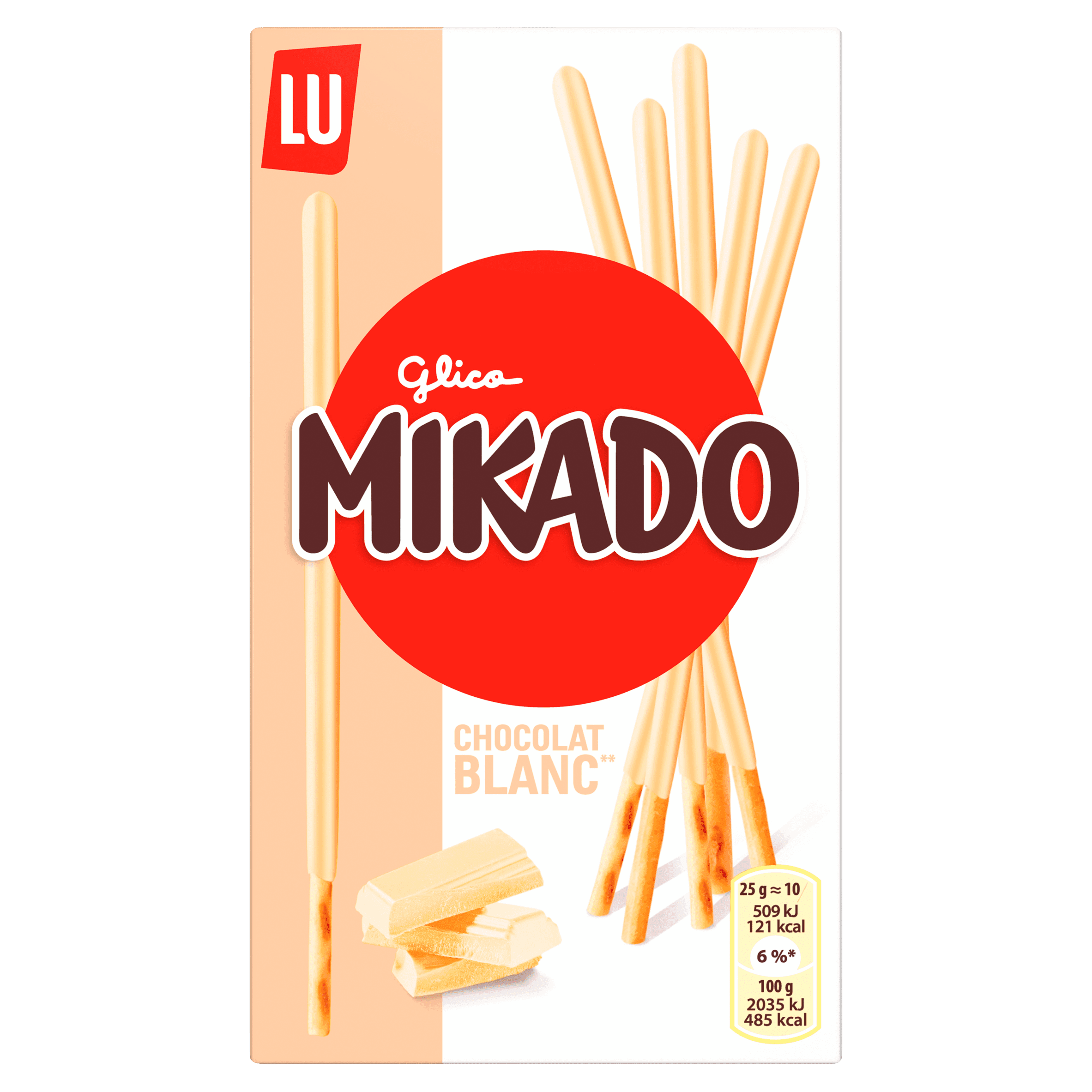 Lu Mikado Chocolade Koekjes Wit