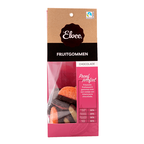 Elvee Fruitgommen gechocolateerd
