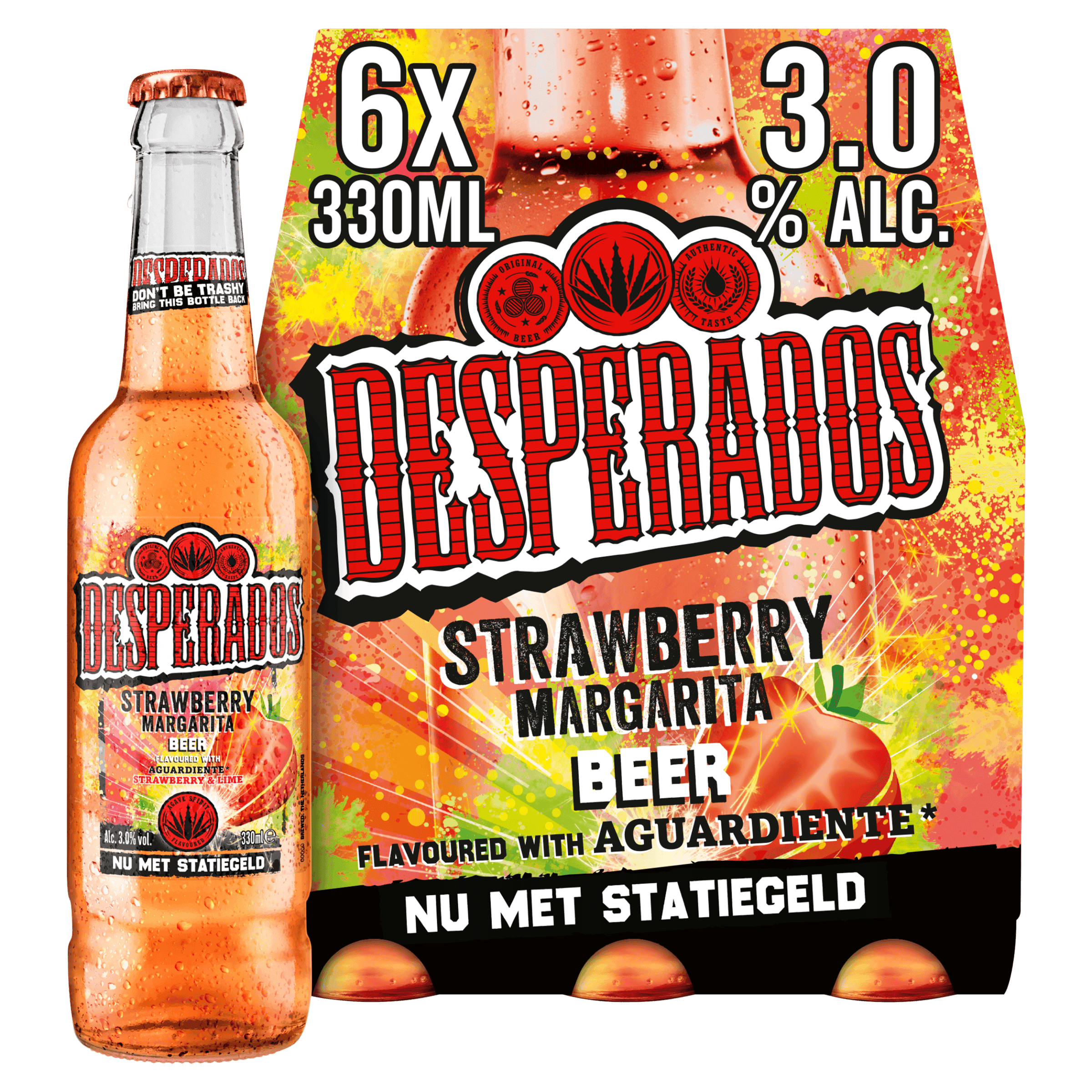 Desperados Strawberry Margherita bier fles