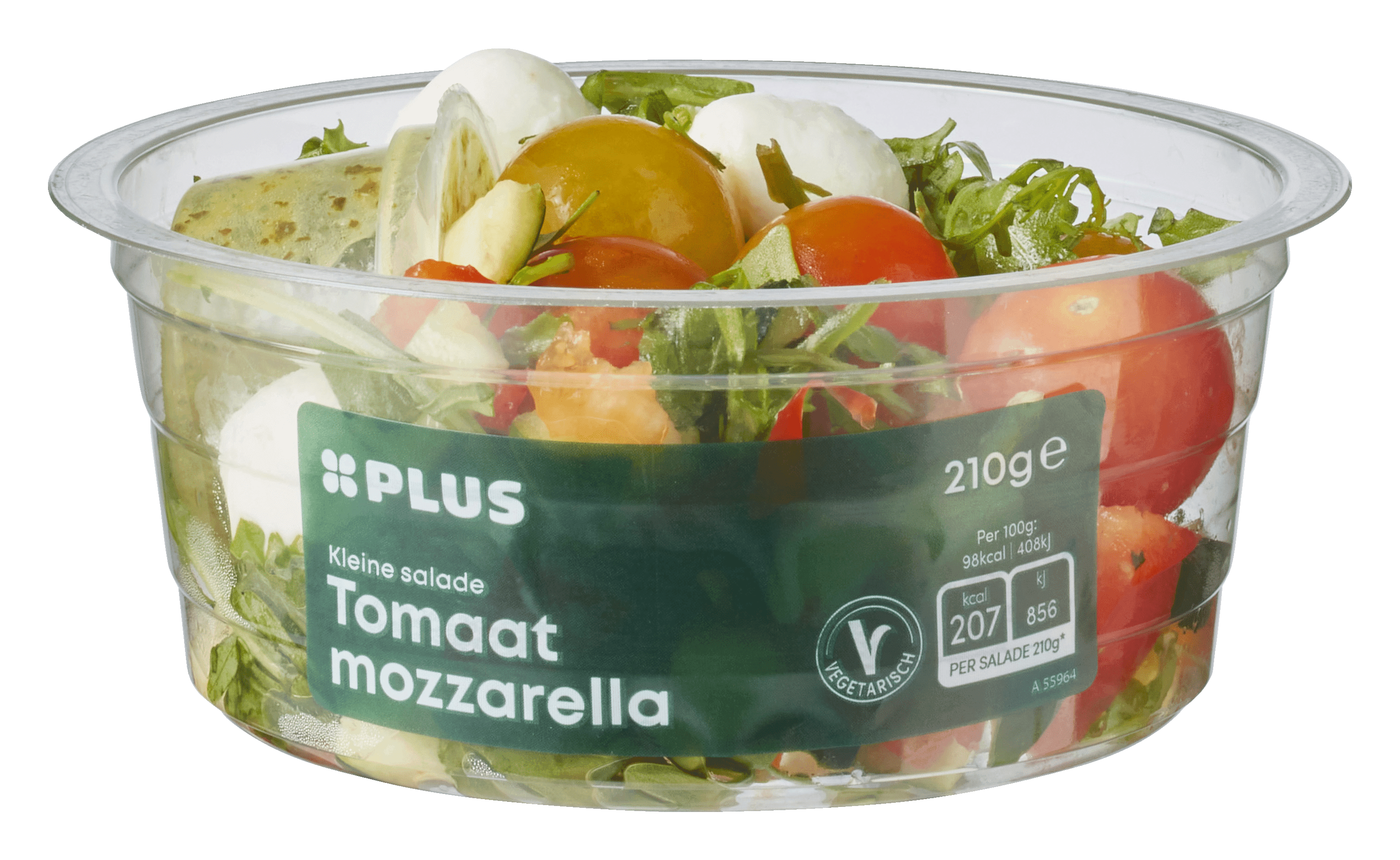 PLUS Kleine salade tomaat mozzarella