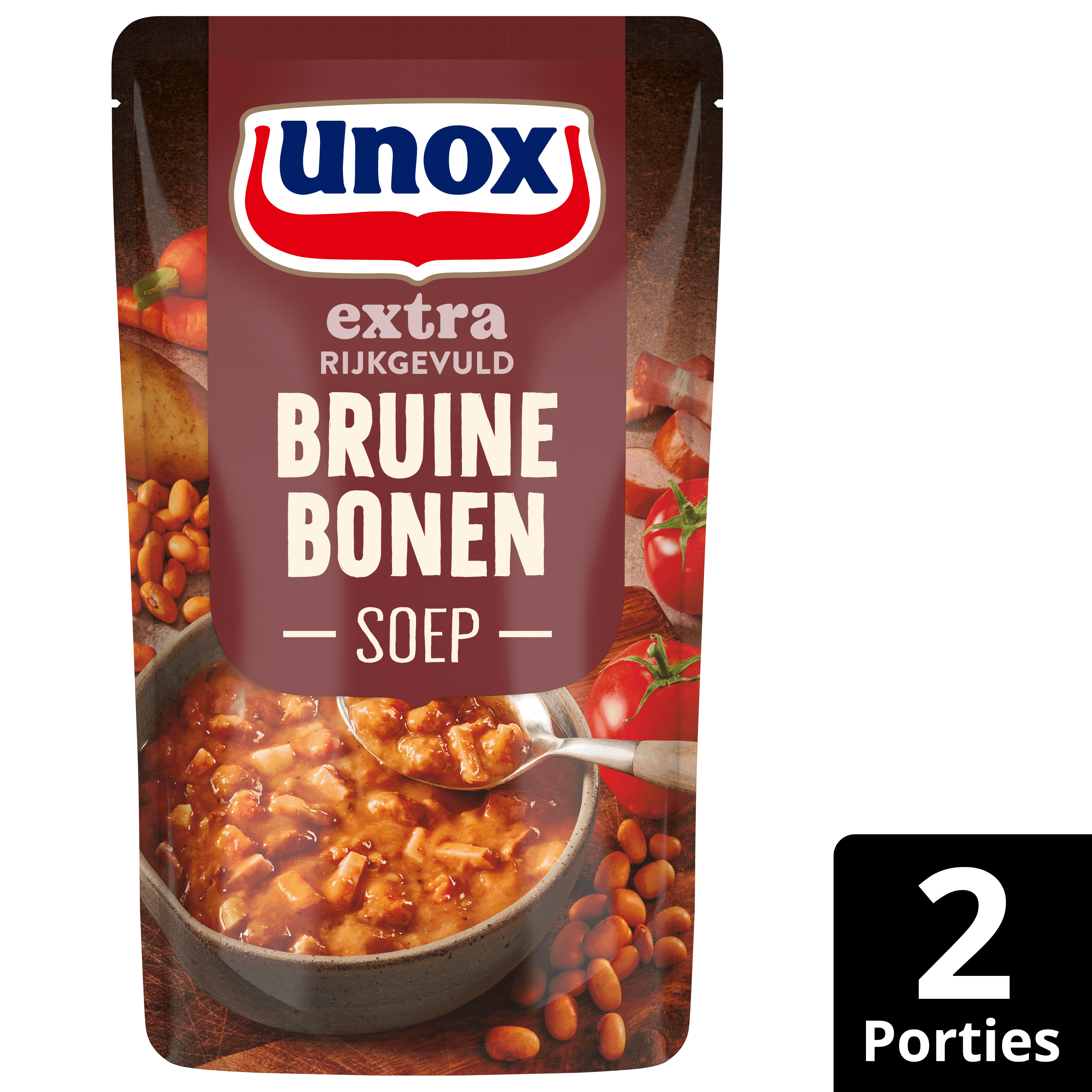 Unox Soep in zak extra gevuld bruine bonen